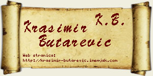 Krasimir Butarević vizit kartica